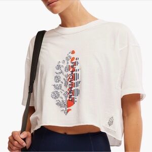 FREE PEOPLE INSPIRE COTTON LOGO TEE
